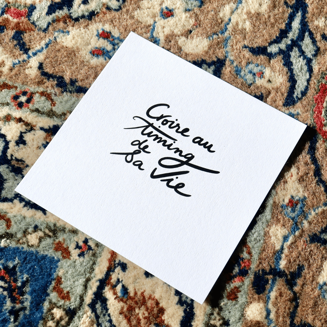 Carte Mantra - Croire au Timing de sa Vie