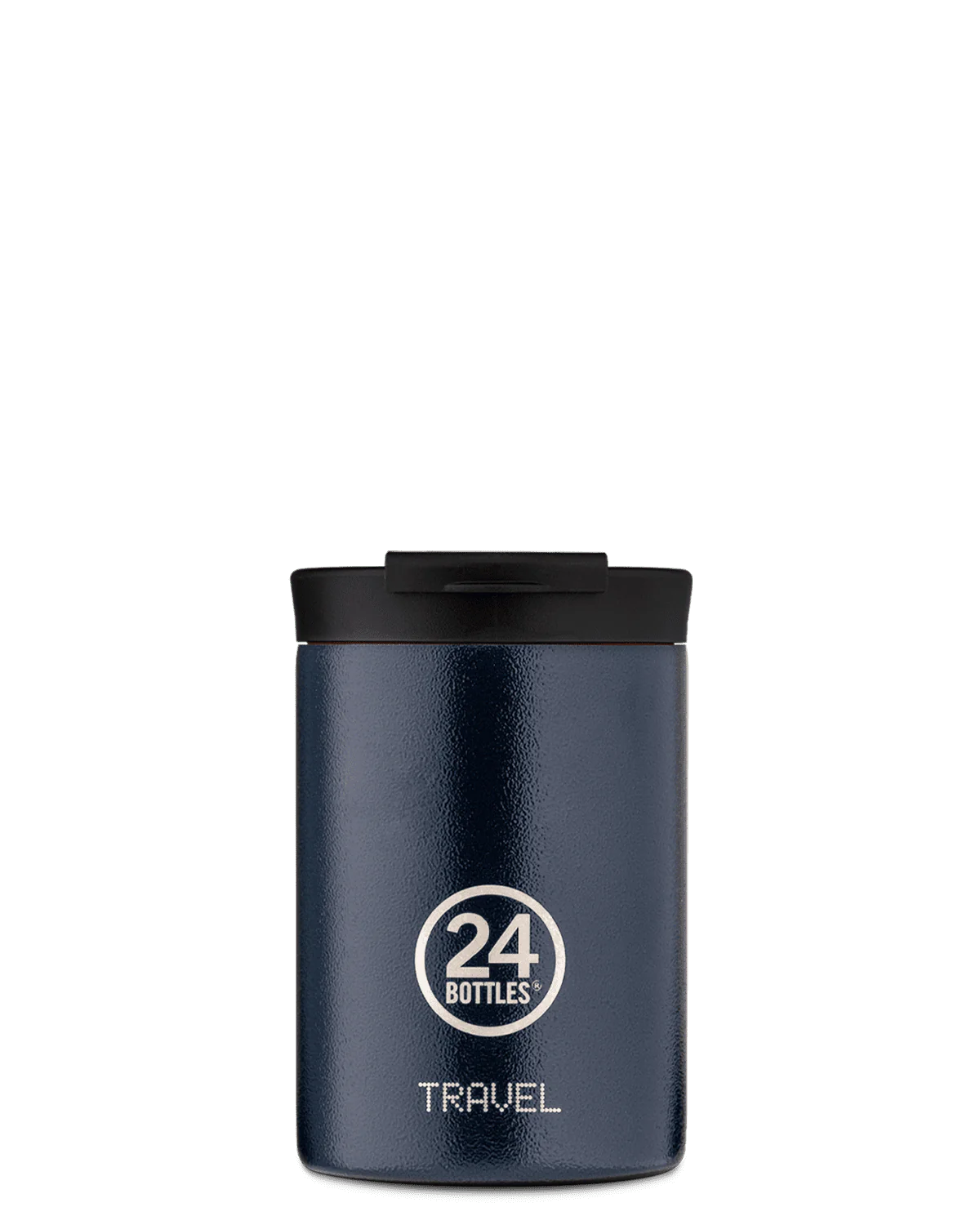 Mug Isotherme deep blue de la marque italienne 24 Bottles en acier inoxydable - 350ml
