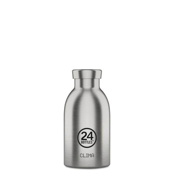 Gourde Clima Isotherme – Brushed Steel – 330ml