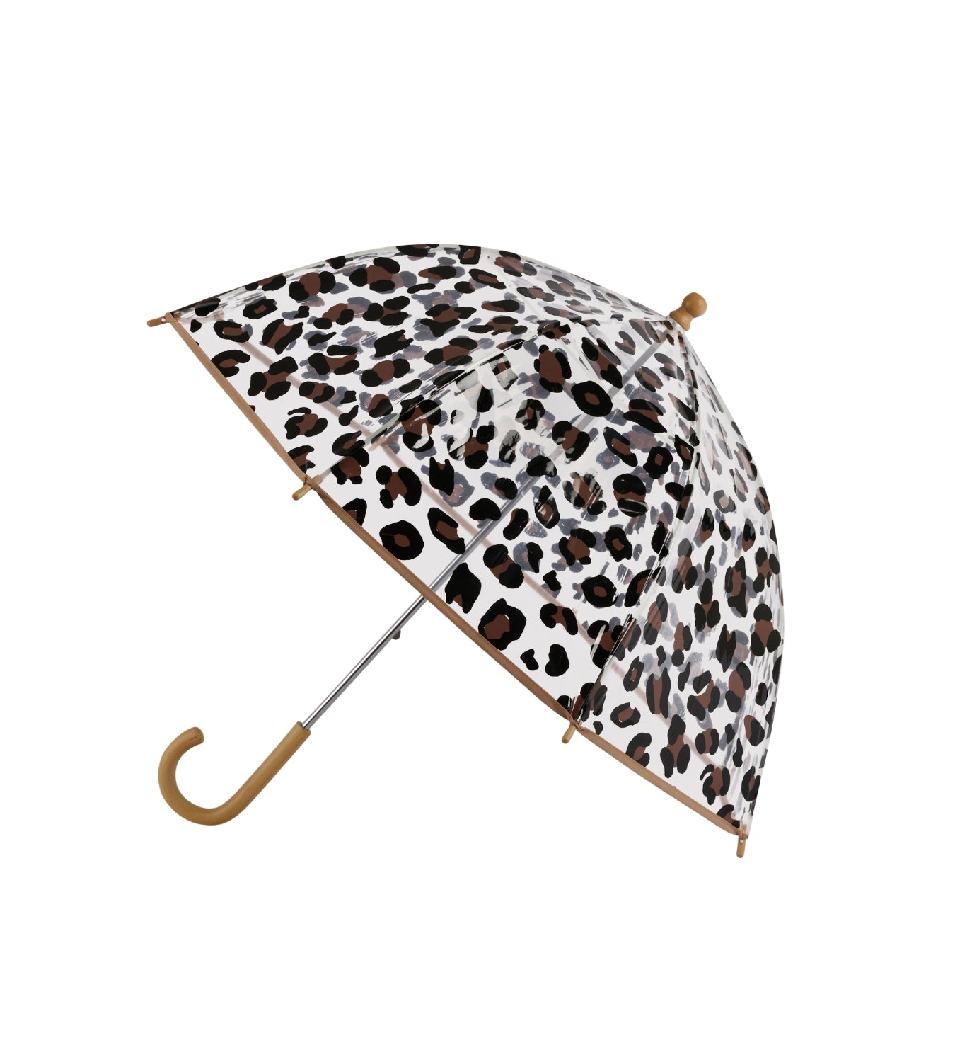 Parapluie Enfant - Kalambo - Transparent Cloche Motif Léopard