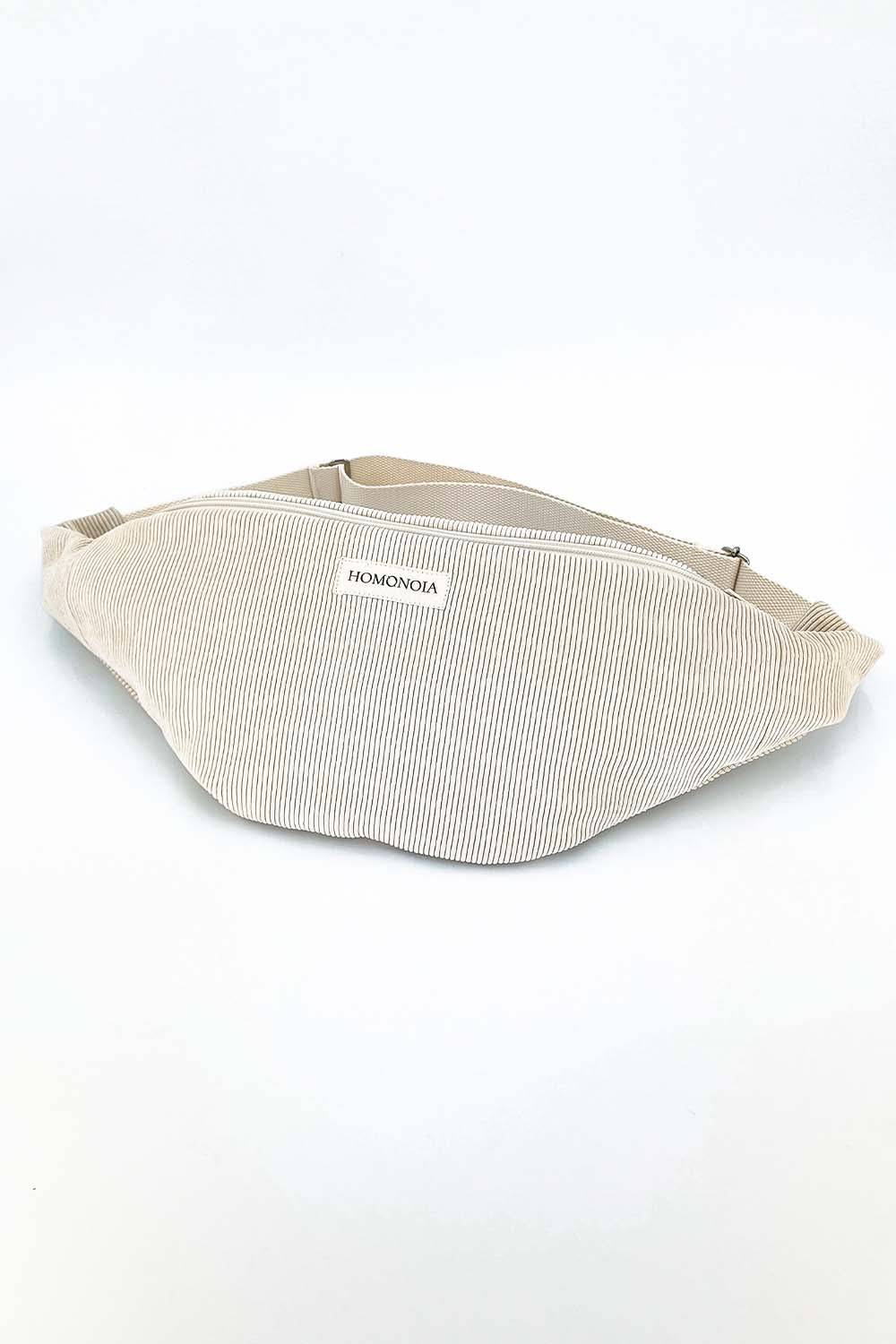 Banane en Velours Côtelé Ecru XL