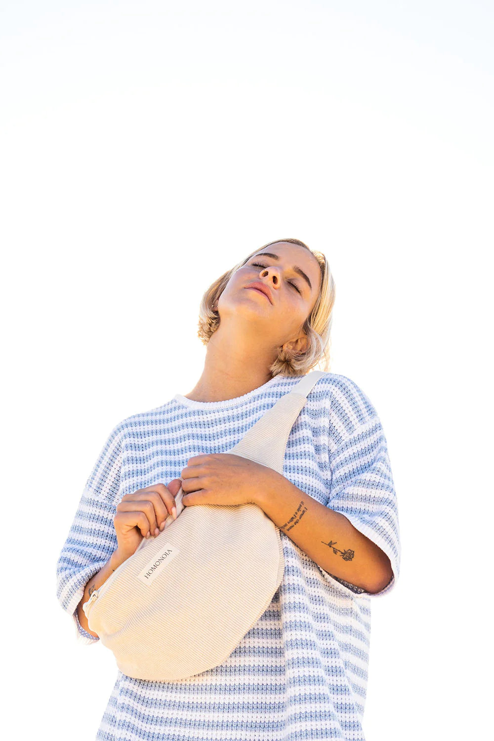 Banane en Velours Côtelé Ecru XL