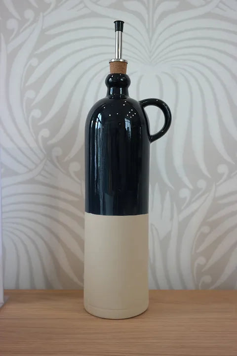 Grand Cruchon à Anse en Grès - Encre Bleu Nuit et Naturel - 1 L