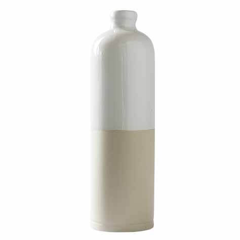 Cruchon à Huile en Grès Blanc et Naturel 0,6 L