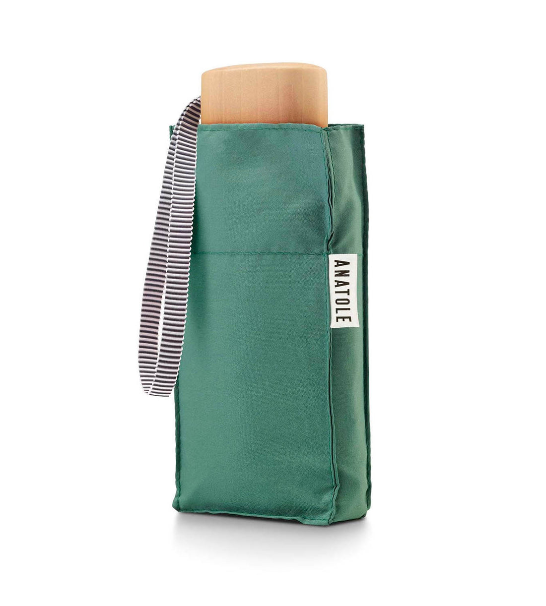 Mini parapluie anatole ambroise vert sauge solide léger et ultra compact 