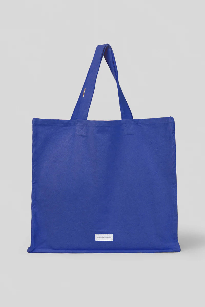 Grand Cabas en Coton Bio - Bleu Outremer