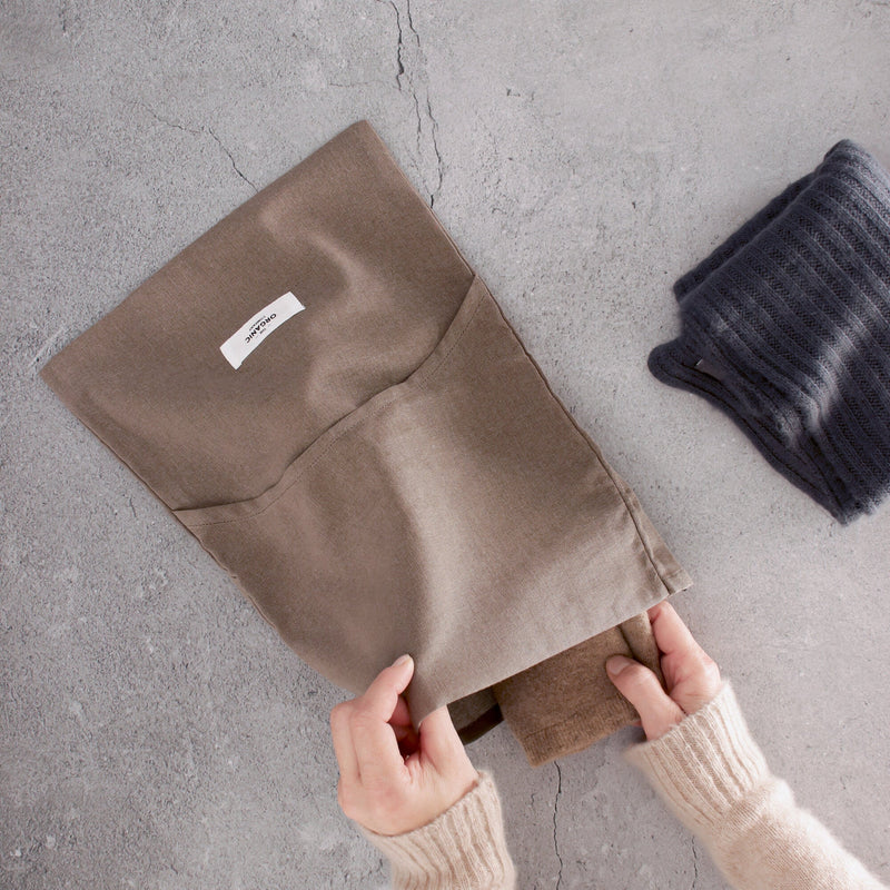 Sac de Lavage Pour le Linge en Coton Argile