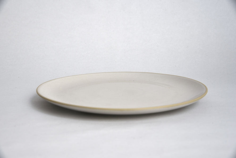 Assiette Dessert en Grès - Blanc