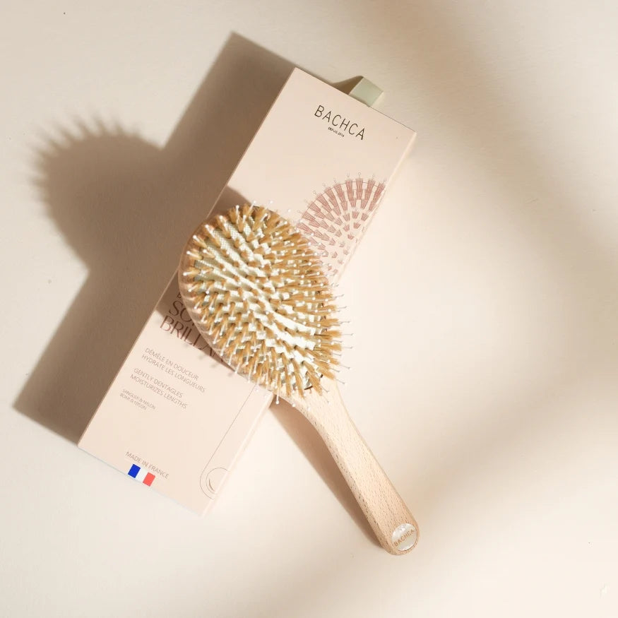 Brosse à Cheveux Soin et Brillance - Petit Format - Made in France