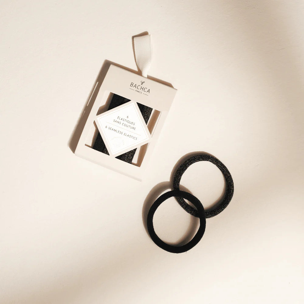 Elastiques Sans Couture Noirs x6