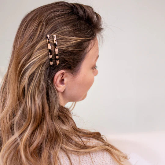 Epingles Cheveux Ecaille x2