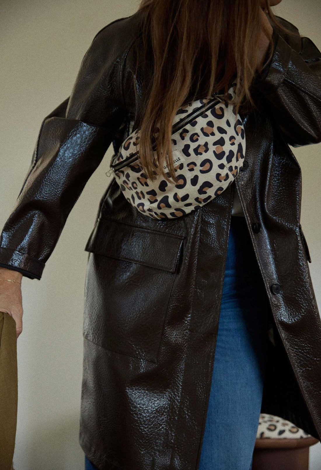 Banane en Coton Imprimé Léopard