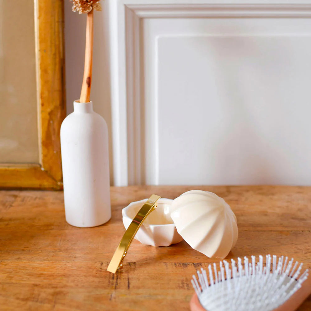 Barrette Longue Dorée