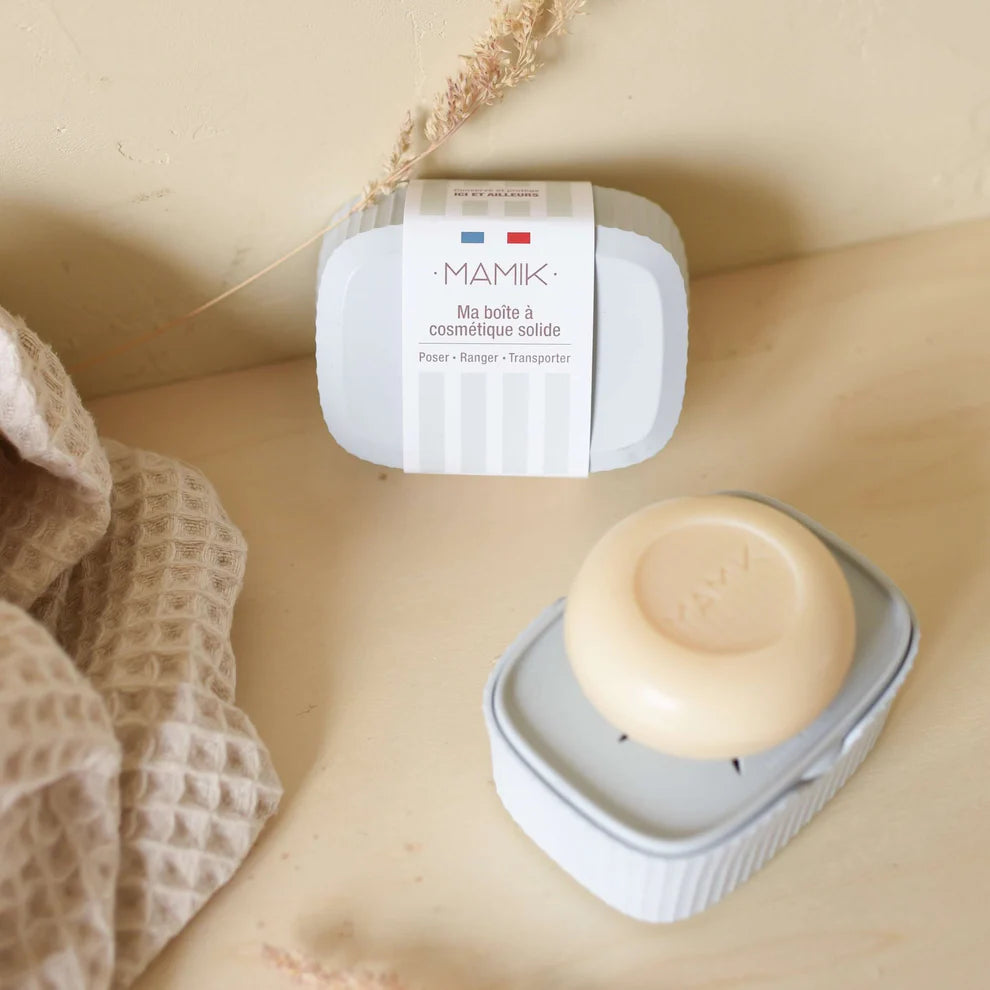 Boîte Savon Gris Bleuté