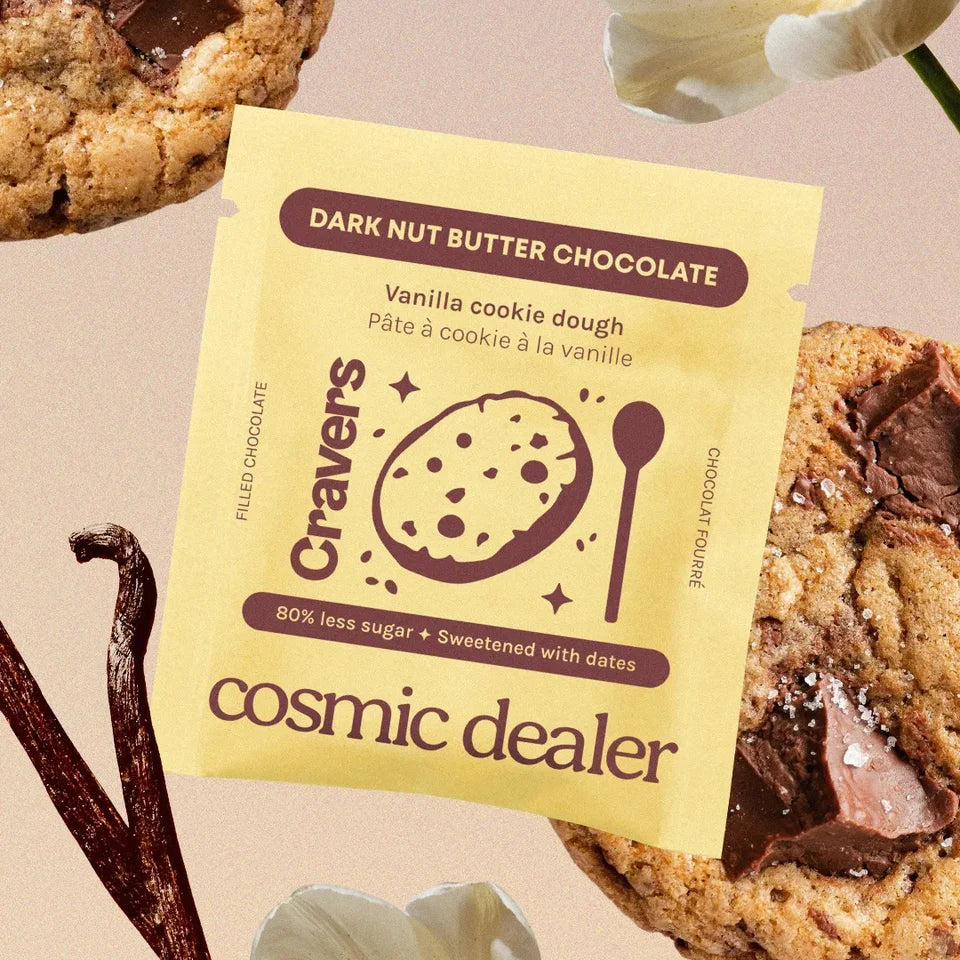 Boîte de 4 Chocolats Cravers - Pâte à Cookie - Vanille