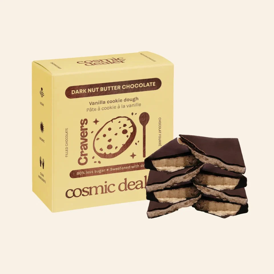 Boîte de 4 Chocolats Cravers - Pâte à Cookie - Vanille