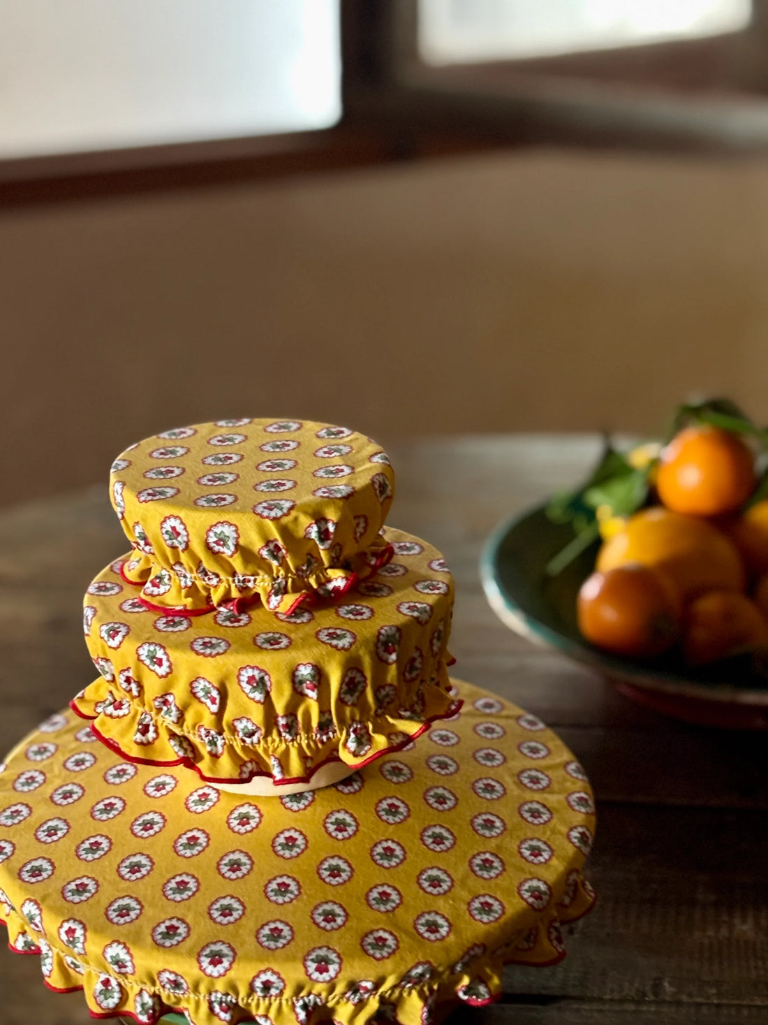 Set de 4 Charlottes Couvre-Plat - Figuerolles Mimosa