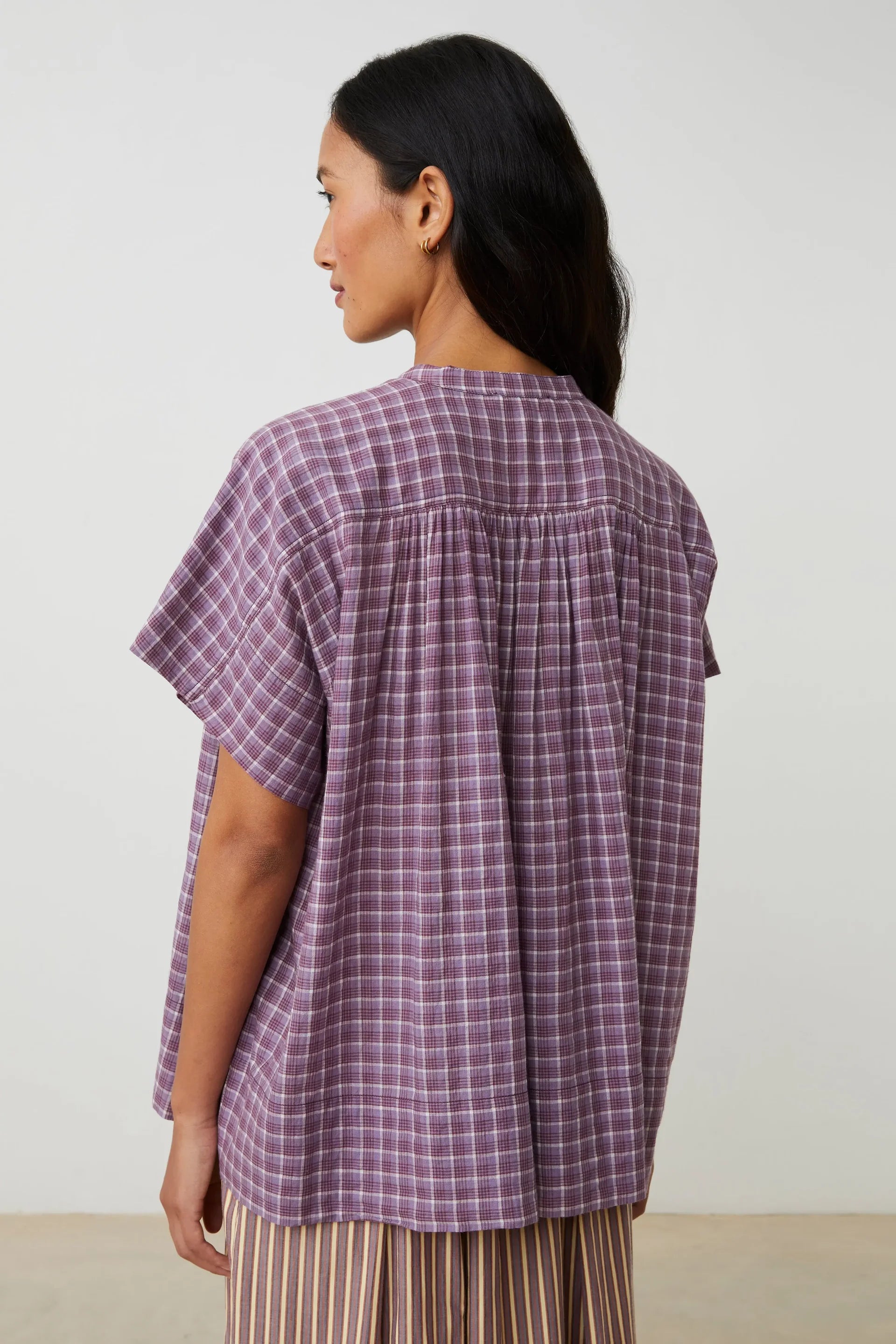 Chemise Max n°775 Messager Checks Amethyst