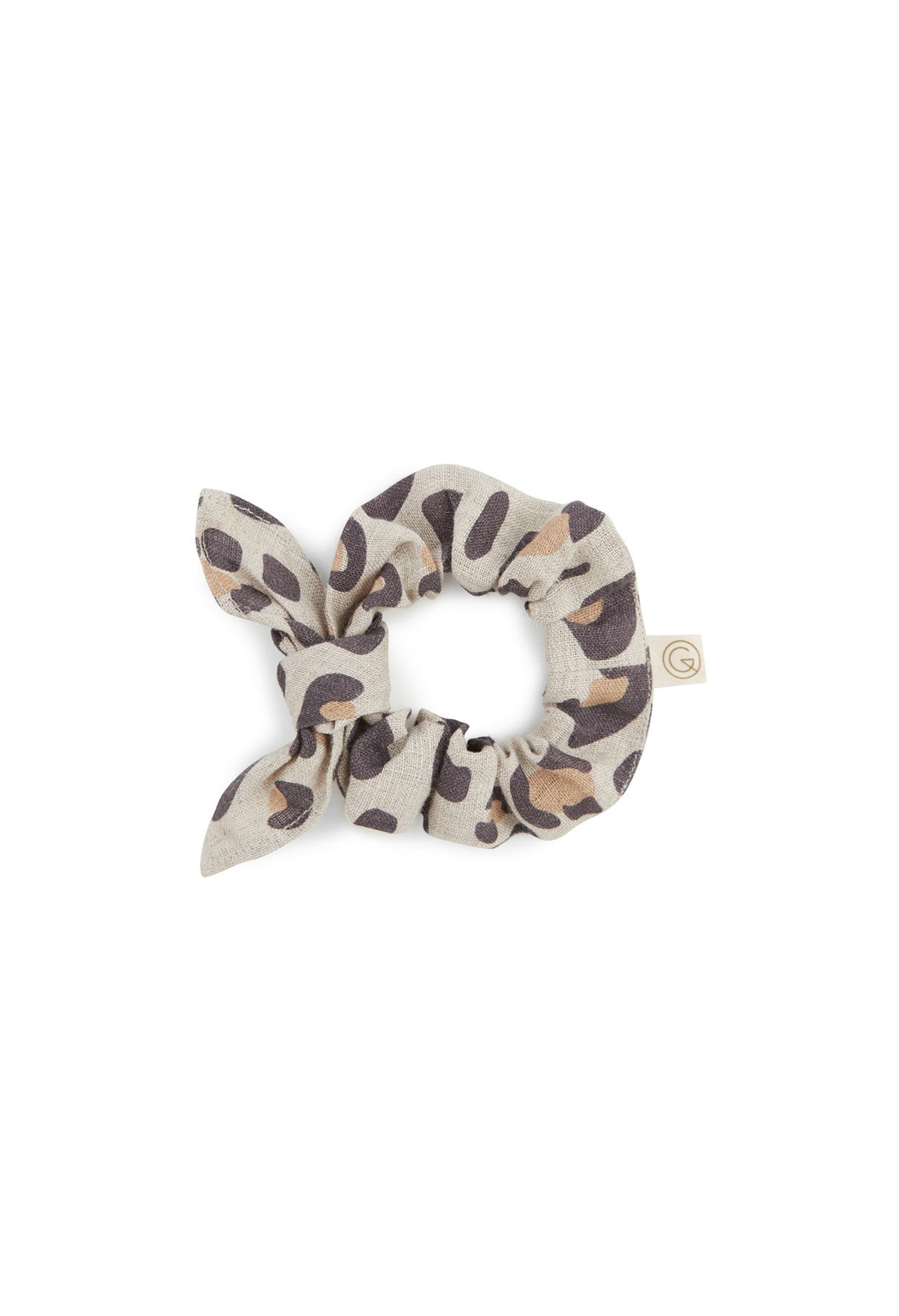 Chouchou en Lin Lavé Léopard