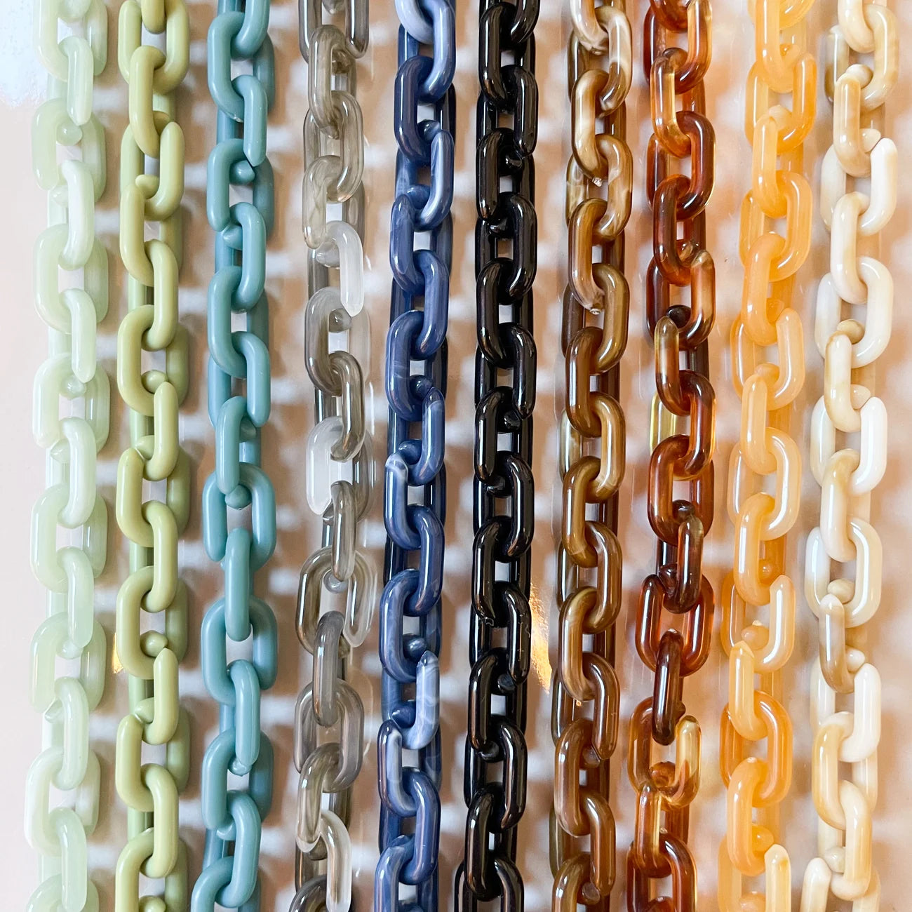 Collier Clémentine Gros Maillons Acrylique