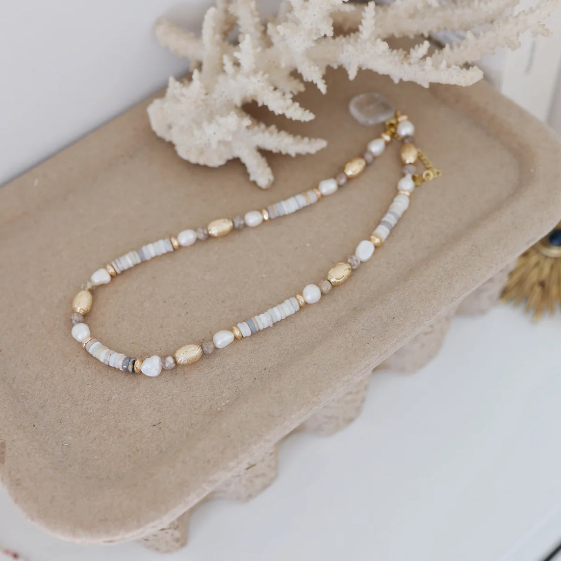 Collier Charlie Blanc