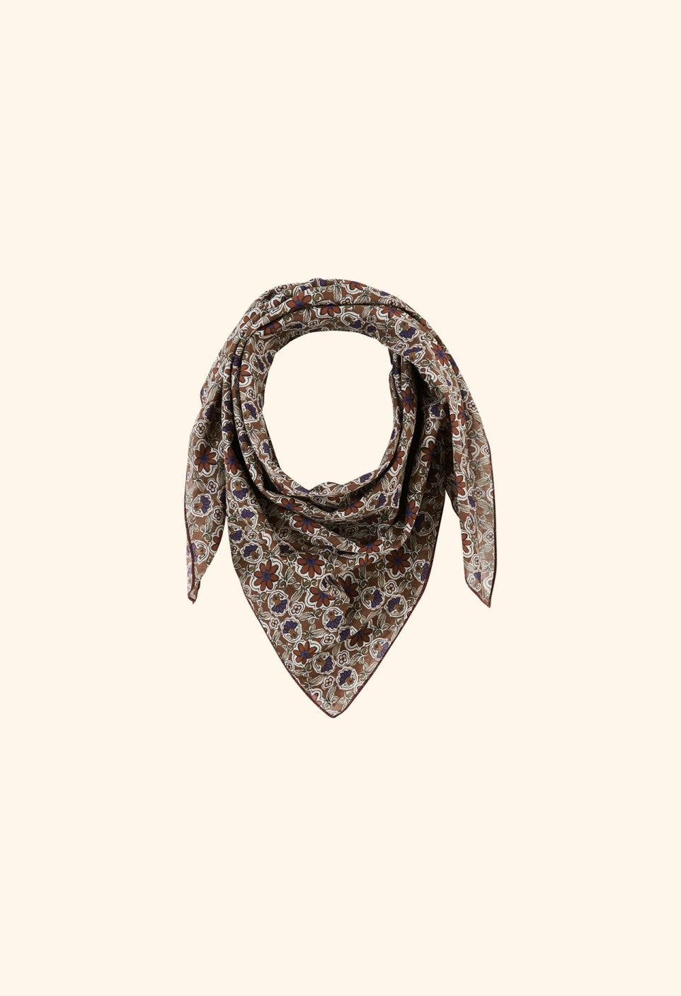 Foulard en voile de coton Bijou Rubis