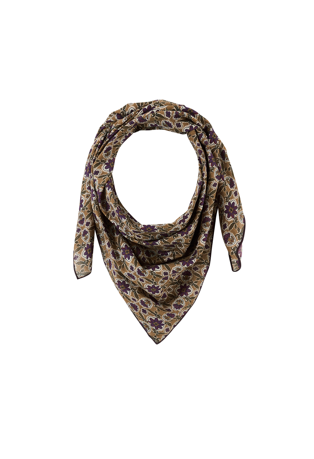 Foulard en Voile de Coton Bijou Topaze