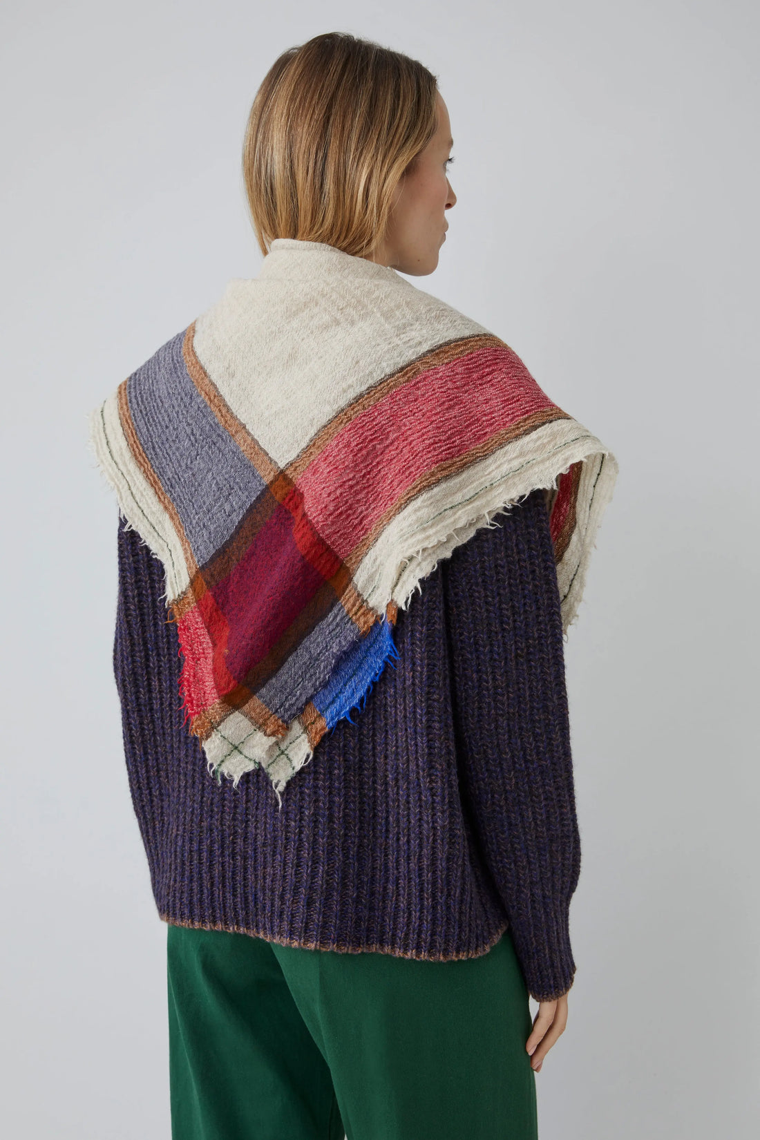 Foulard en Laine et Cachemire Maddy N°687 British Green