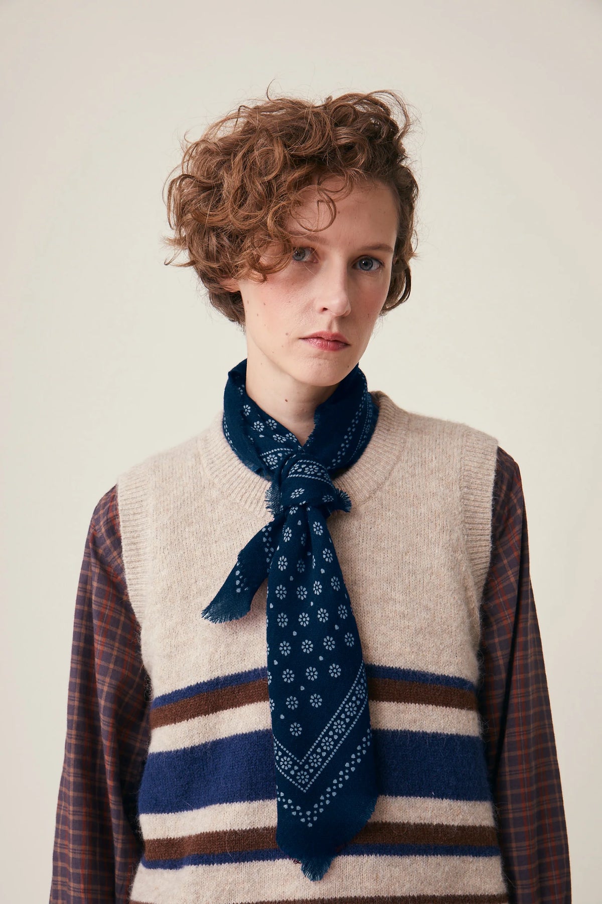 Foulard en Laine Olaf N°676 Magic Blue