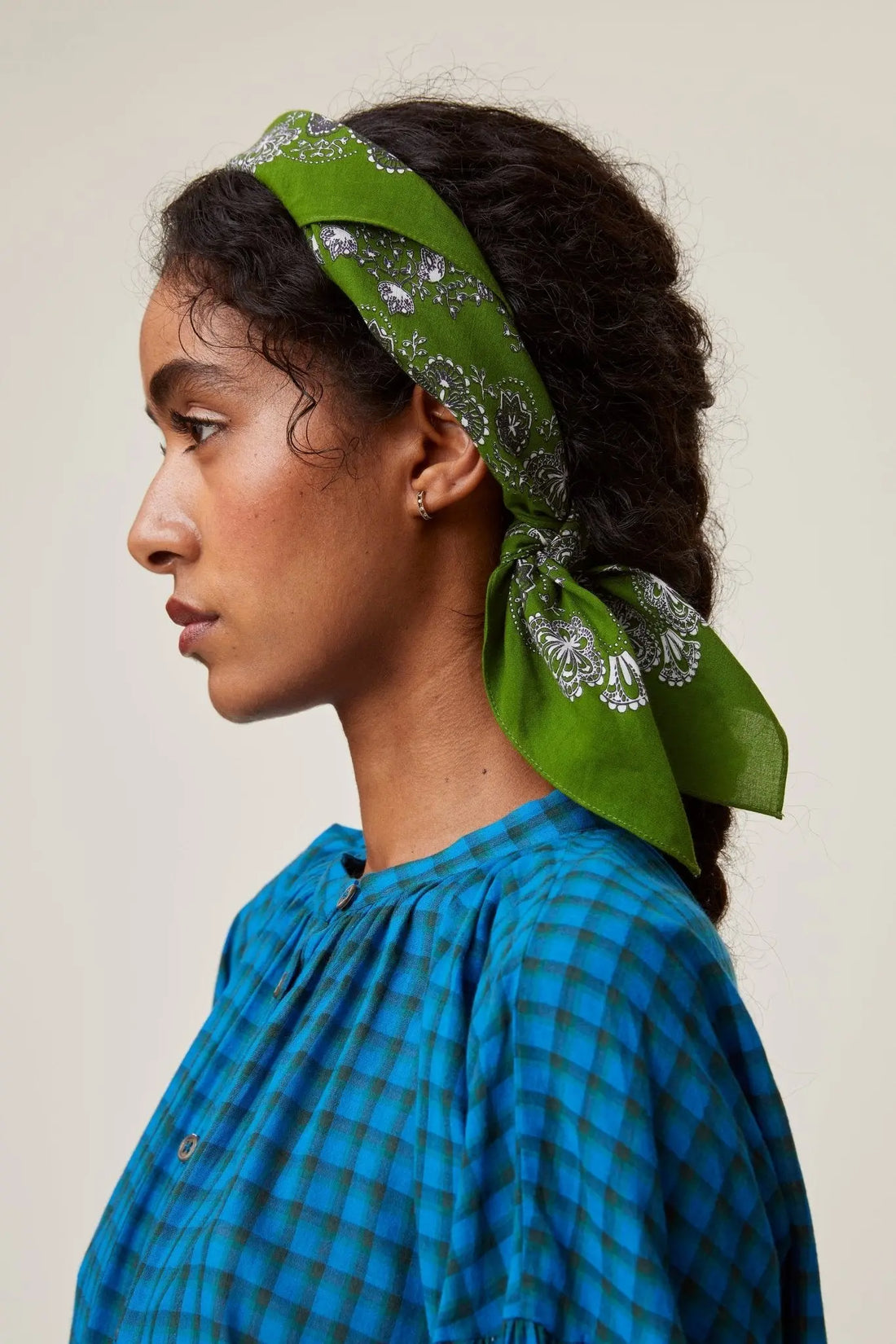 Foulard en Coton N°675 Green Tea