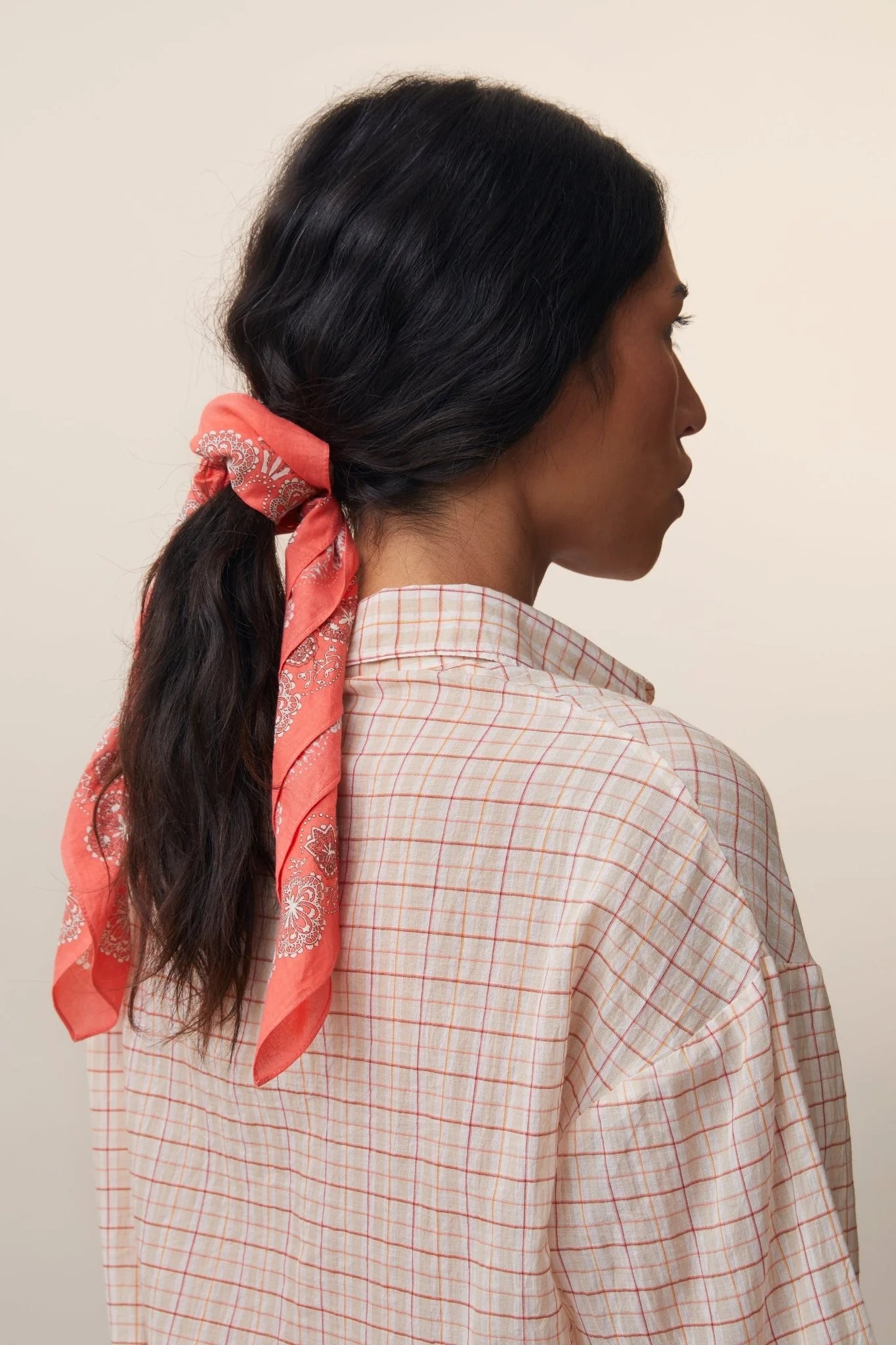 Foulard en Coton N°675 Pop Pink