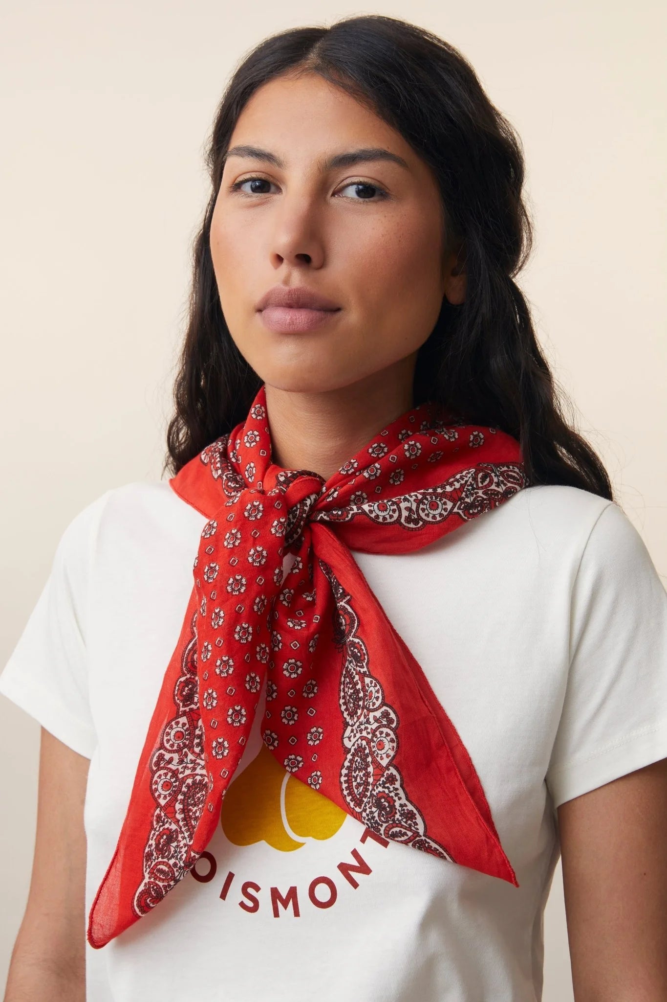 Foulard en Coton N°767 Tomette