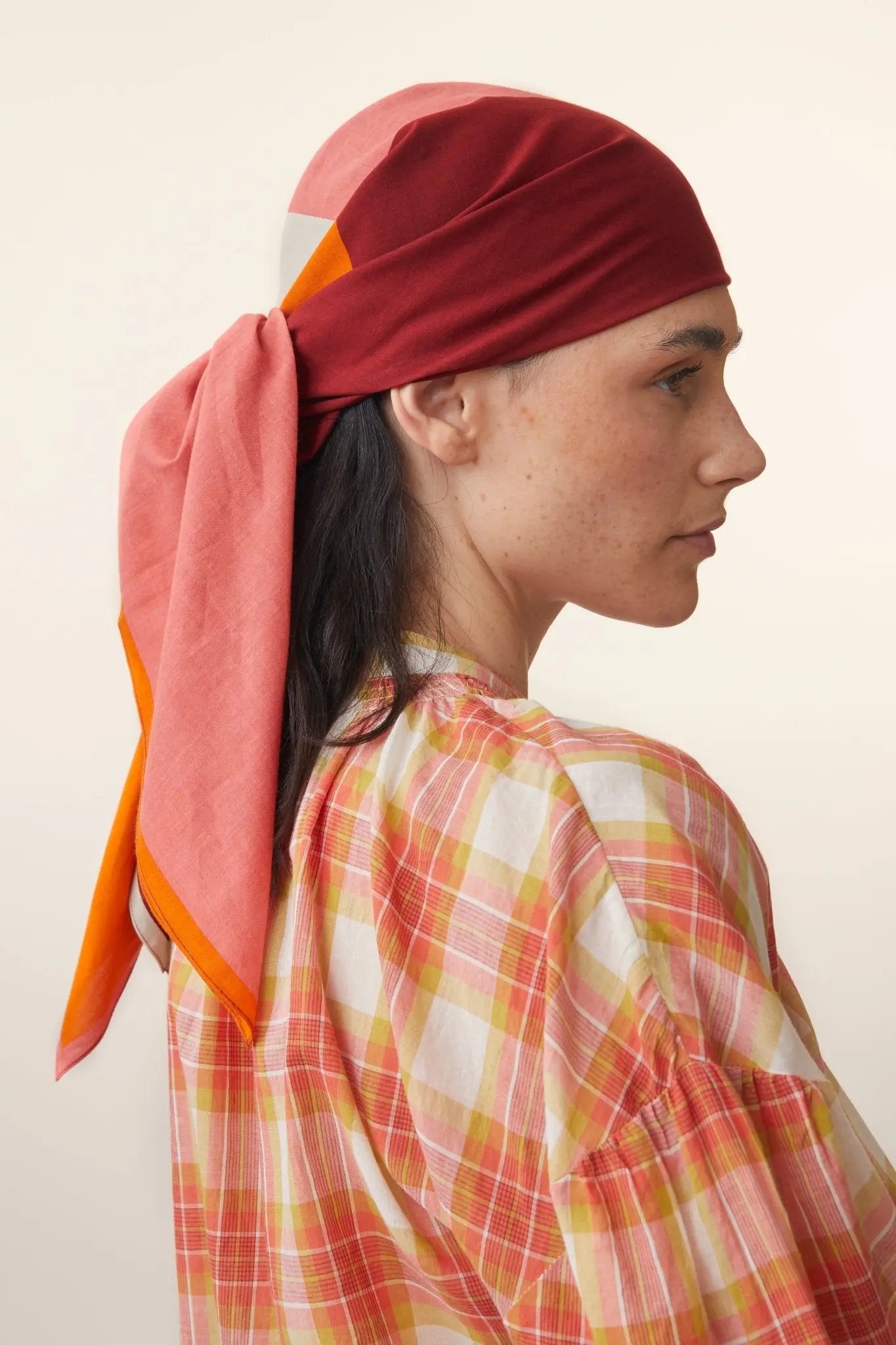 Foulard en Coton N°717 Pop Pink