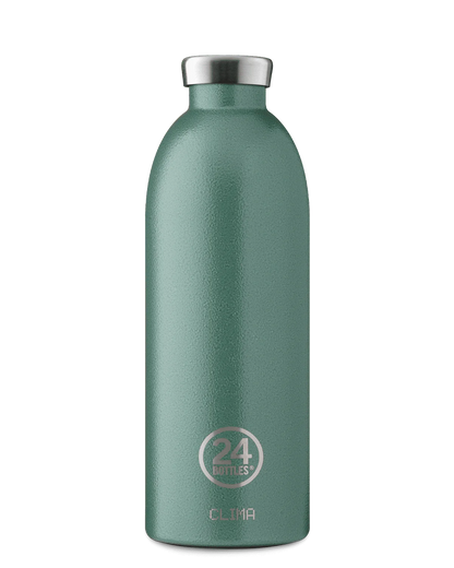 Gourde isotherme Rustic Moss Green de la marque italienne 24 Bottles en acier inoxydable