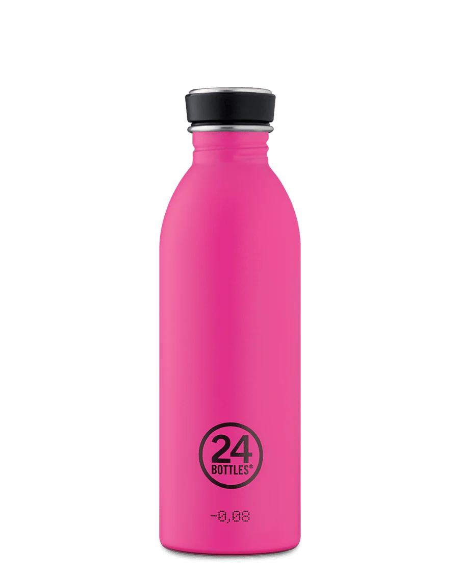 Gourde stone passion pink de la marque italienne 24 Bottles en acier inoxydable -  500ml