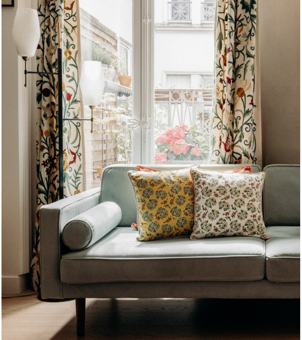 Housse Coussin Sarso Jaune 40 x 40