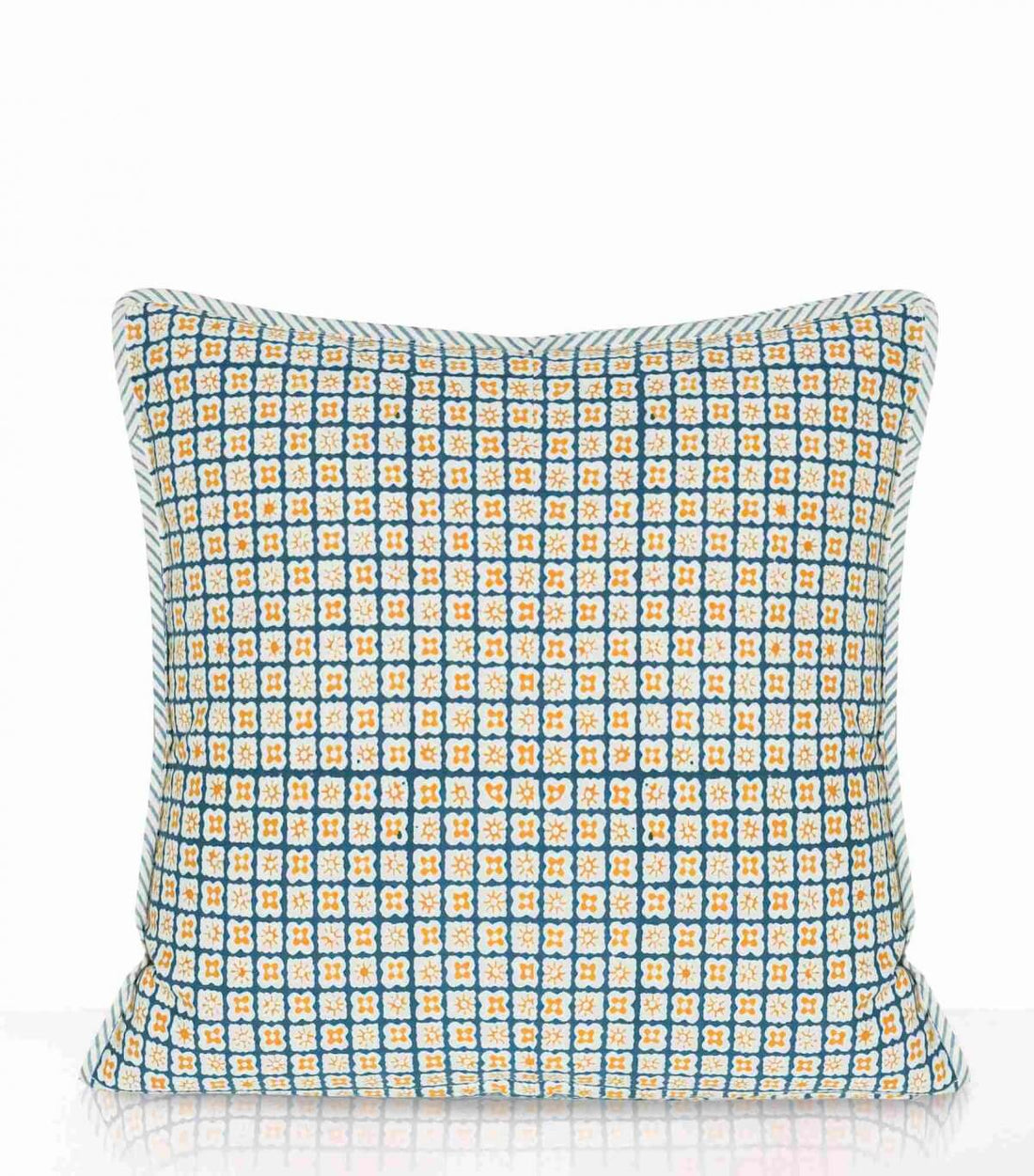 Housse Coussin Stipe Vert Pin 40 x 40