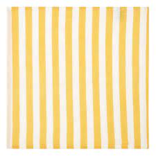 Serviette de Table Yellow Sun Stripes