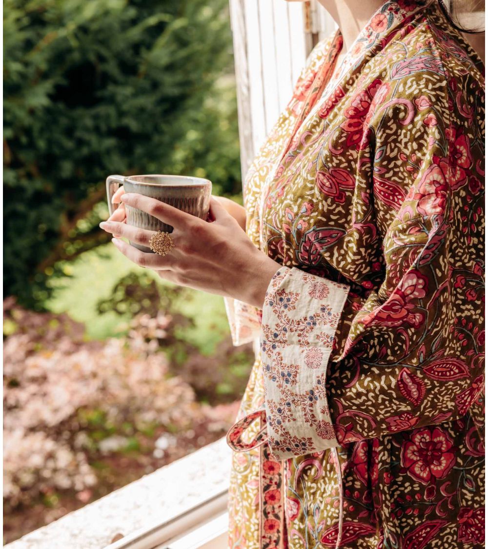 Kimono Matelassé LIta Kaki