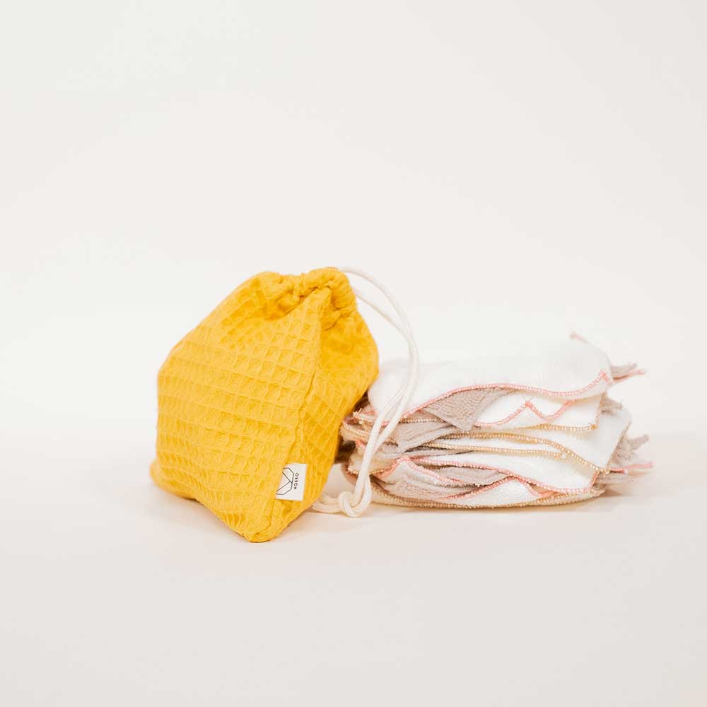 Lingettes Lavables et Pochon Jaune