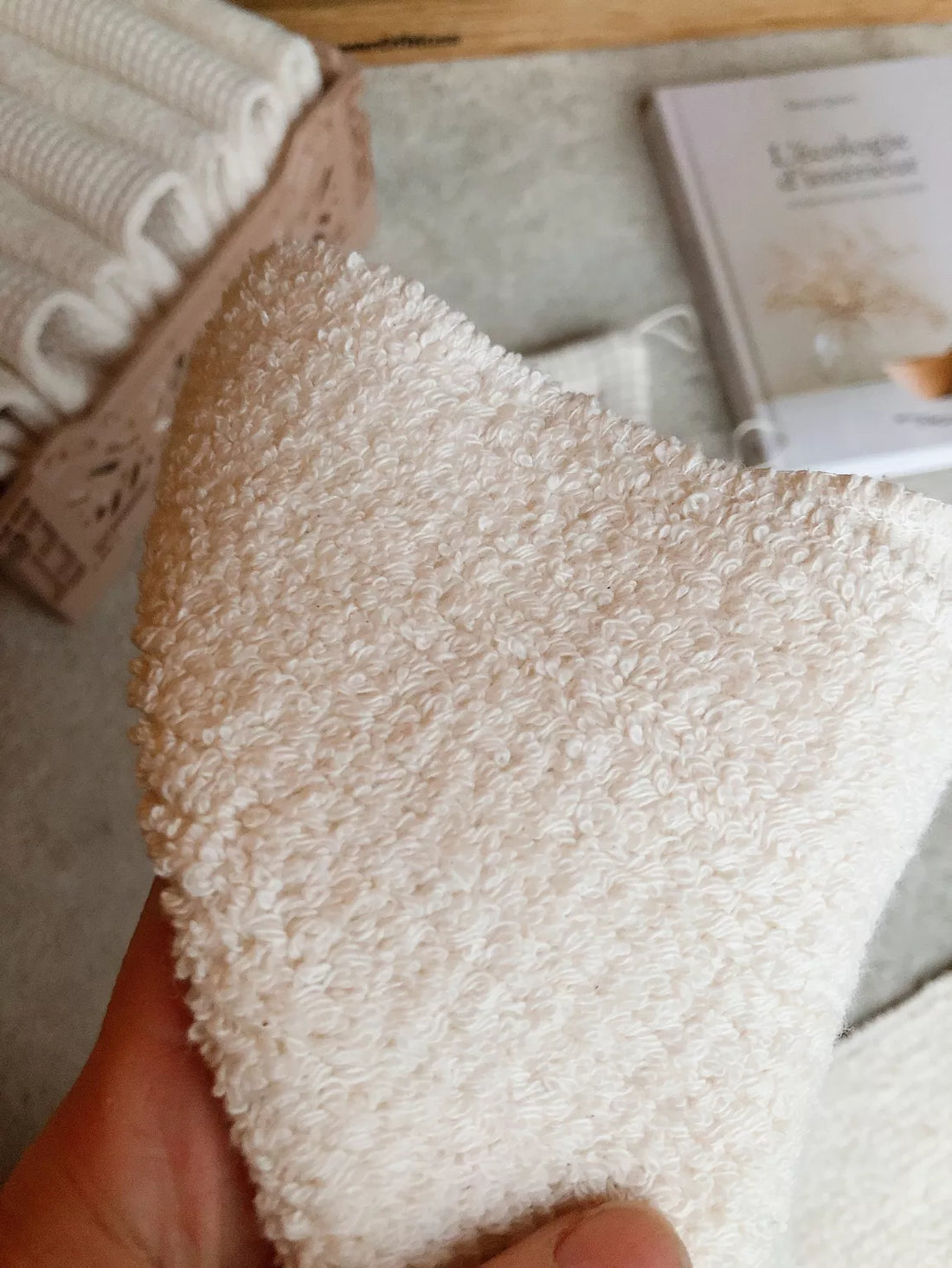 Lot de 2 Lingettes Blanches Multi-Fonctions Lavables & Bio