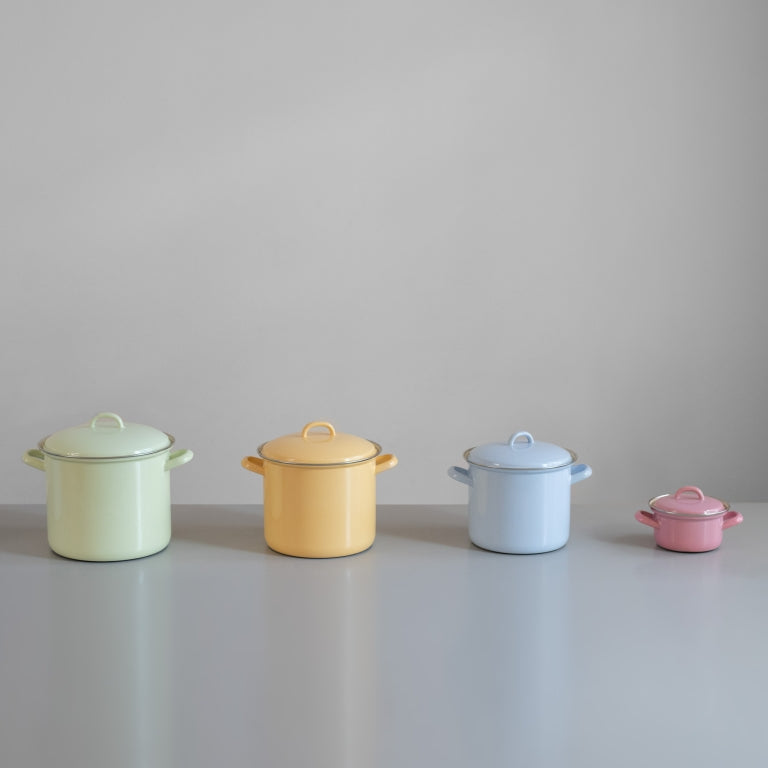 Marmite en Email Jaune 2L