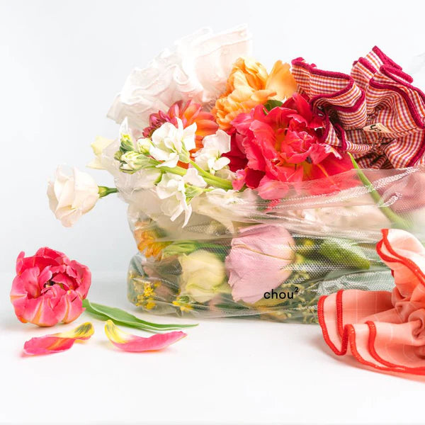 Maxi Chouchou Carreaux Rose / Blanc