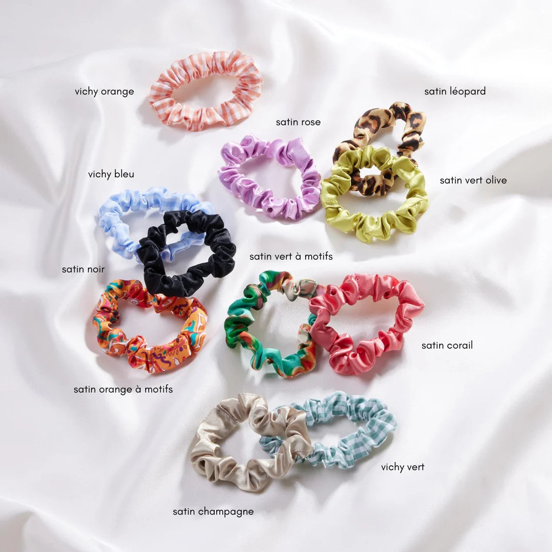 Mini Chouchou Satin Noir