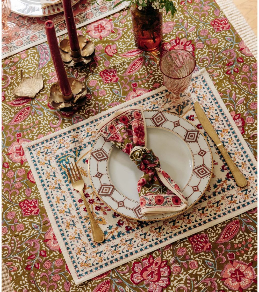 Nappe Lita Kaki 140 x 235