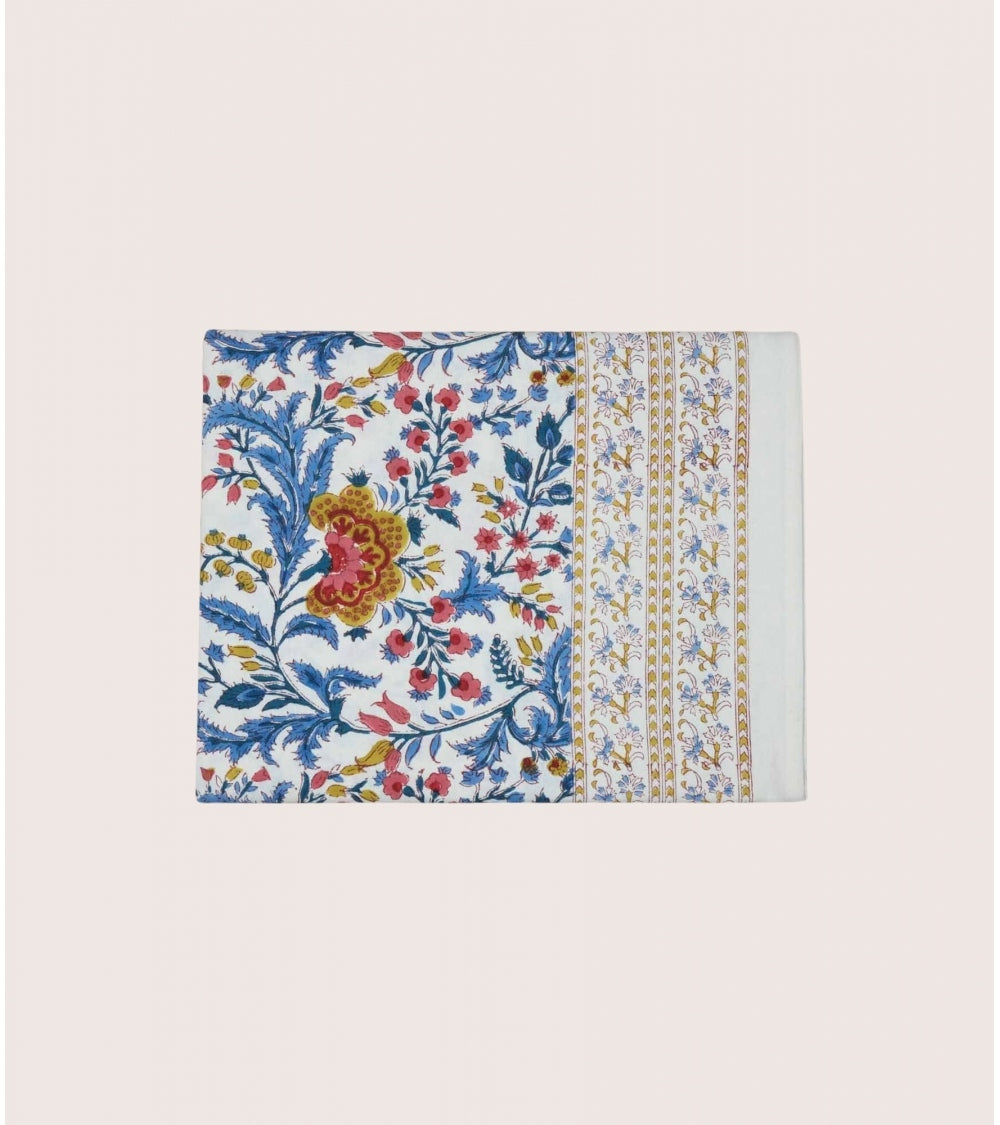 Nappe Carrée Archana Bleu 170 x 170