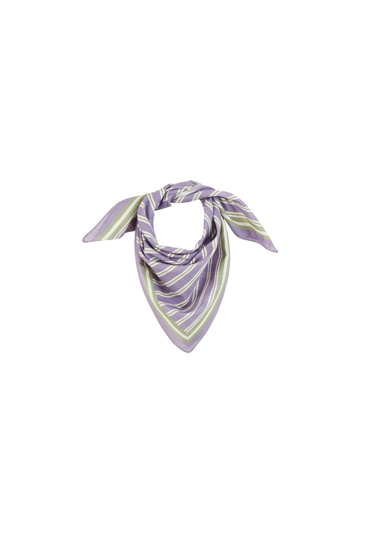 Petit Foulard Rayures Violettes
