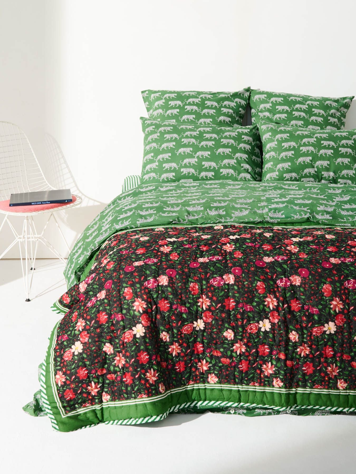 Plaid Andy Flower Sarong 110 x 200