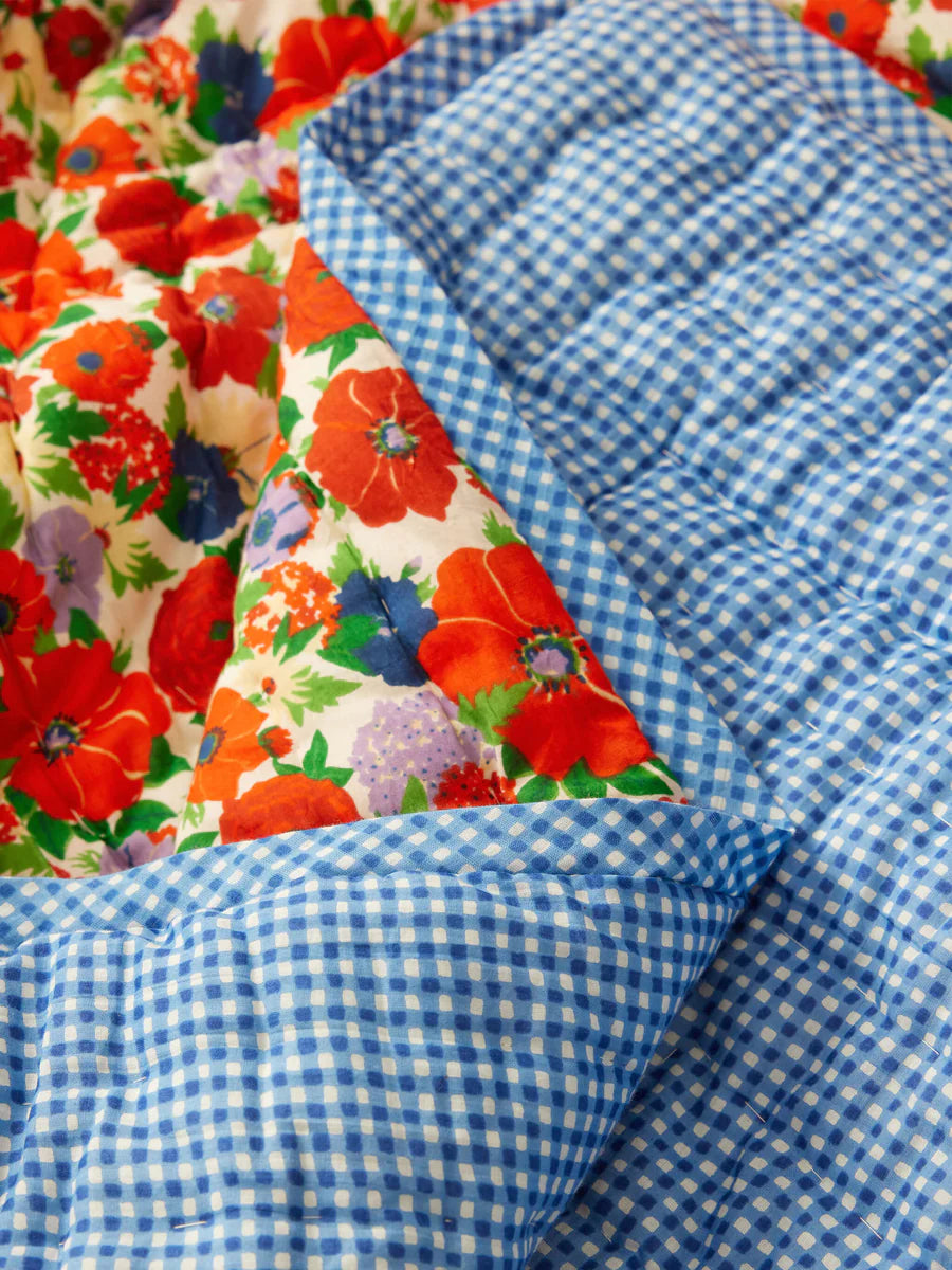 Plaid Spring Flowers 115 x 140