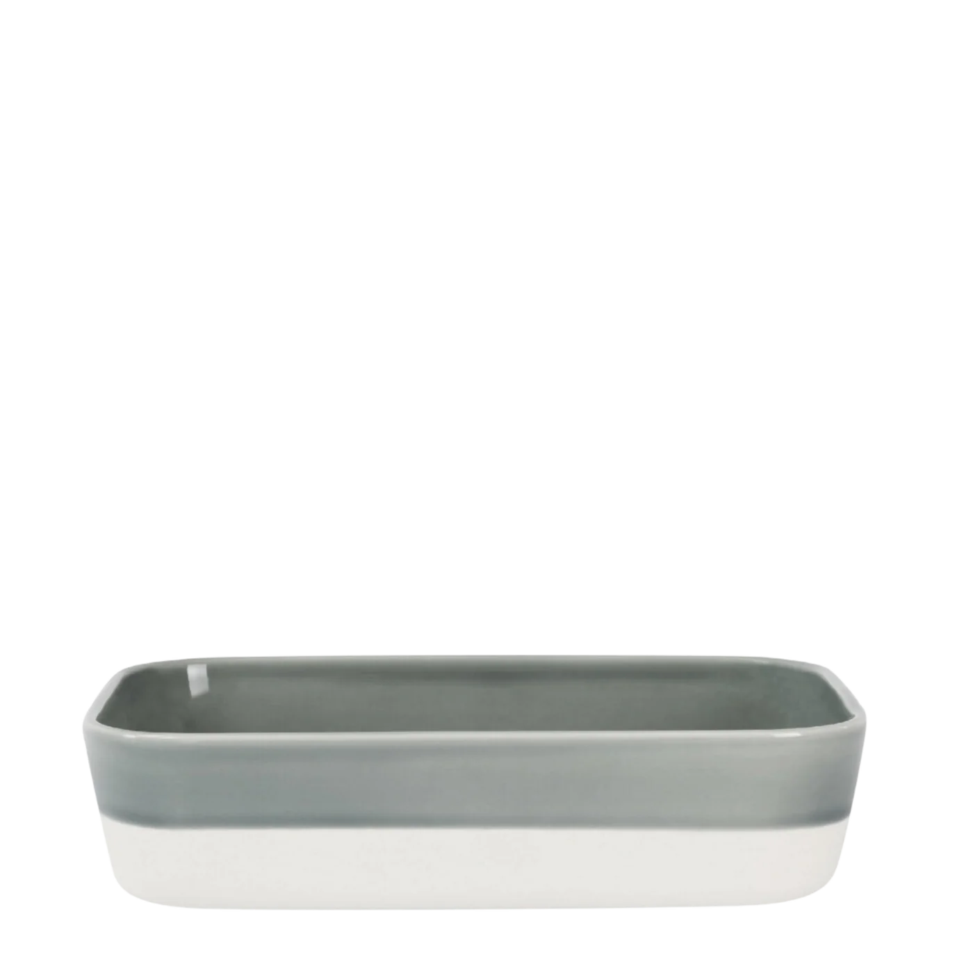 Plat à Four en Grès Cantine Gris Oxyde - L